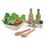 Salata de legume la castron - Set de jucarie din lemn cu 28 de accesorii
